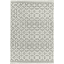 Image showing the Patio diamond indoor & outdoor runner rug, 160 x 230cm, Grey product.