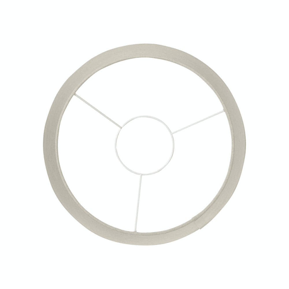 Drum Linen shade, D45cm, Natural