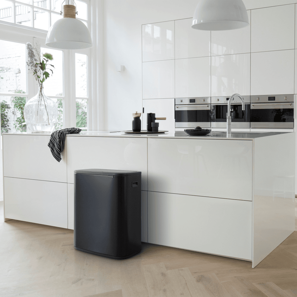 Bo Touch bin, 30 litre, Matt Black