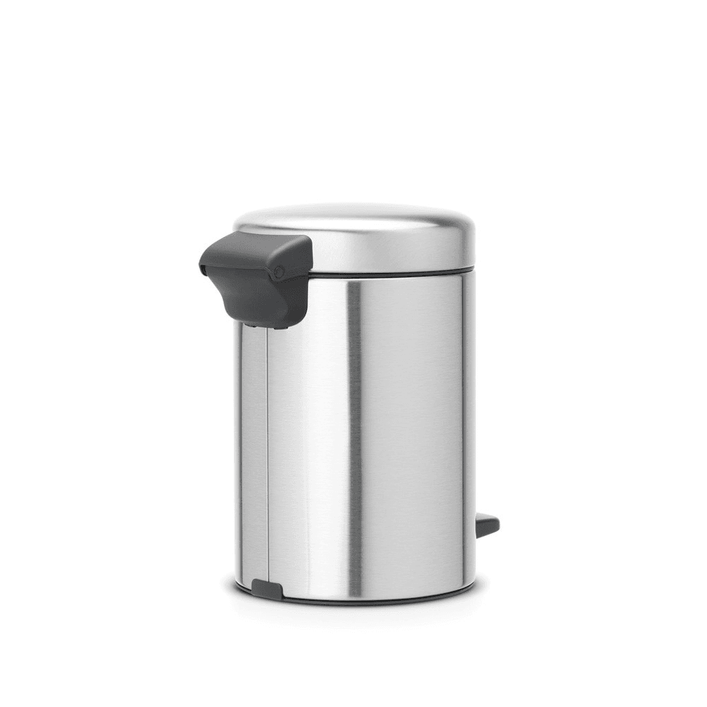 newIcon Pedal bin, 3 litre, Matt Steel