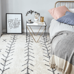 Image showing the Moroc Arrow Rug, 1.6 x 2.3m, Cream, L160 x W230cm product.
