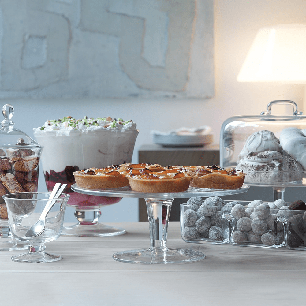 Serve Cakestand and dome, 26.5/24cm, clear