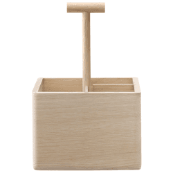 Image showing the Dine Oak Cutlery Holder, H29cm, Oak product.