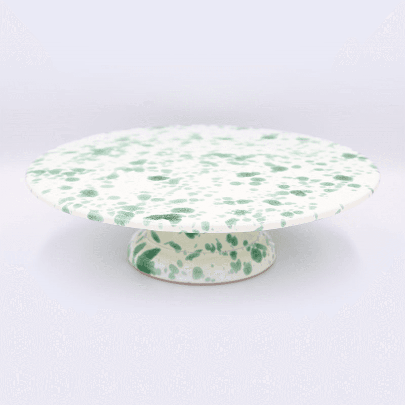 Splatter Cake Stand, D25.5cm, Pistachio