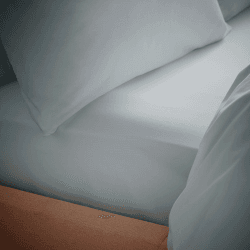 Image showing the 200Tc Cooling Tencel Super King Fitted Sheet, Silver Grey product.