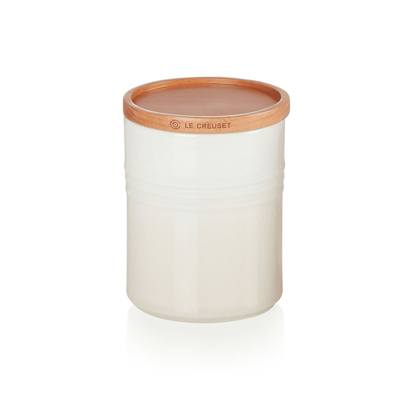 Stoneware Medium storage jar, 10 x 12cm - 540ml, Meringue