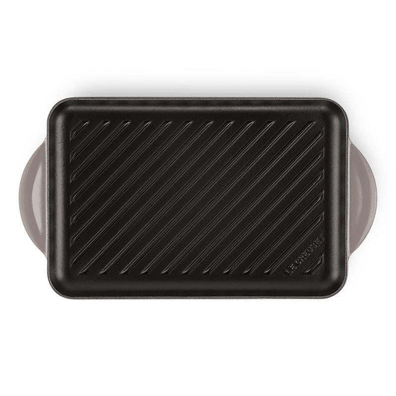 Traditional Cast Iron Rectangular Grill, 32cm, Flint