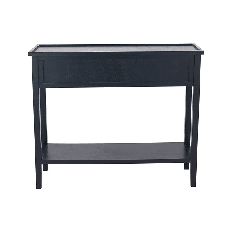Chelmsford Console Table, Satin Black