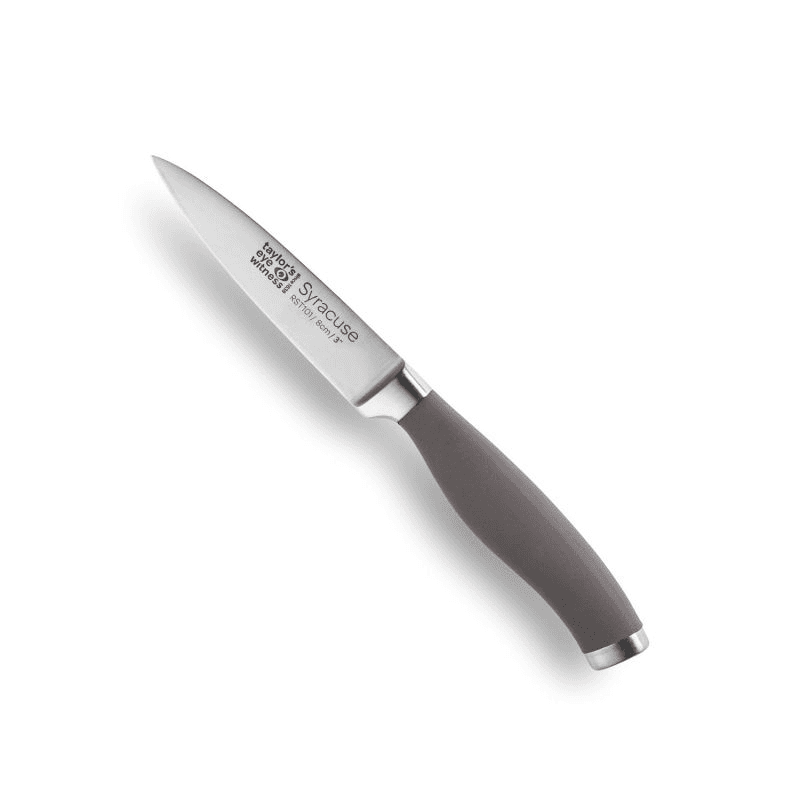 Syracuse Soft Grip Paring Knife, 8cm, Grey