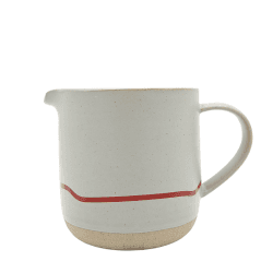 Image showing the Studio Jug, 400ml, Pebble & Red product.