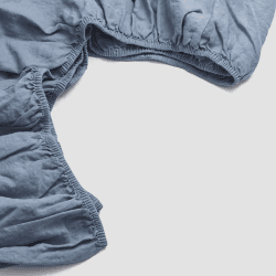 Image showing the Fitted Sheet, King, Dusk Blue product.