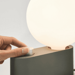 Image showing the Alumina Lamp with Sphere, Sage product.