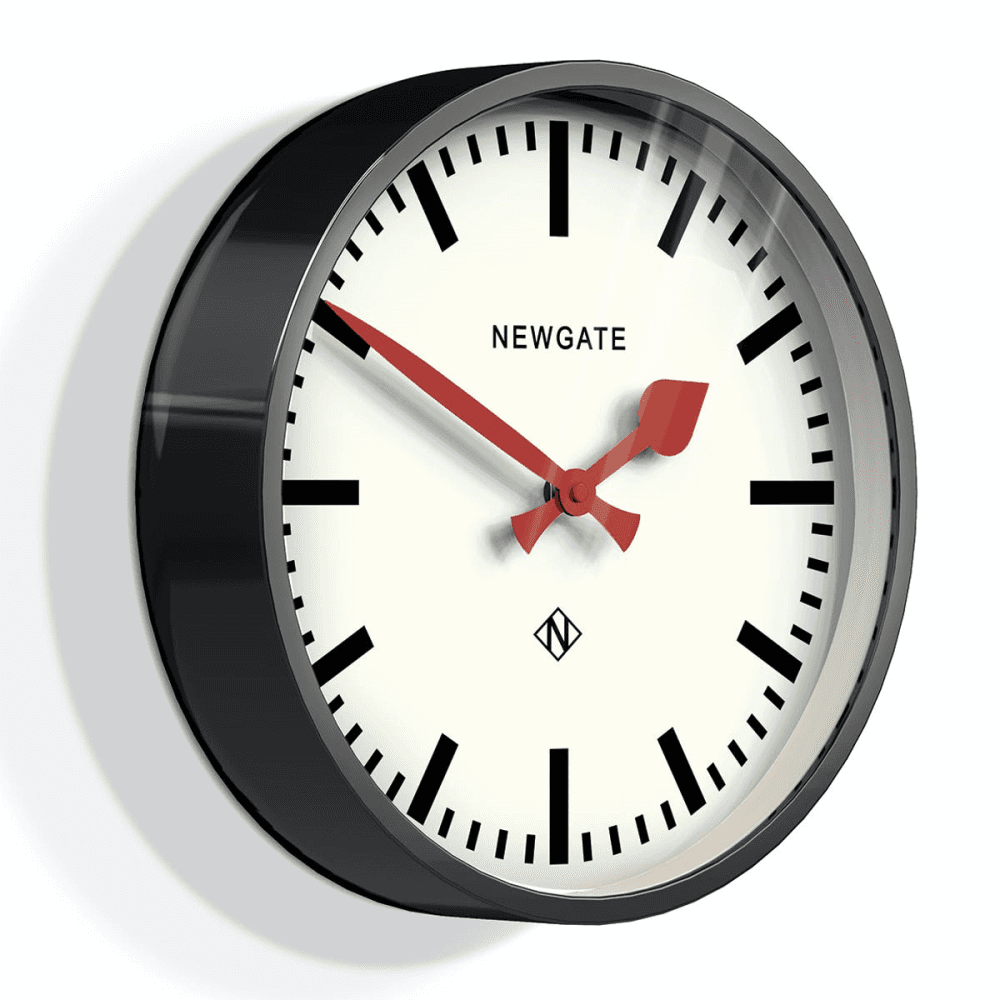 The Luggage Wall clock, Dia30cm, Black