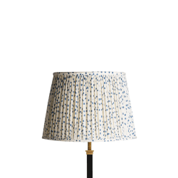Image showing the Straight empire Shade, 40cm, blue dotty product.
