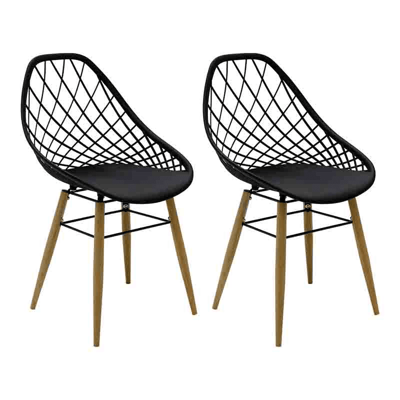 Philo Set of 2 Chairs, Black
