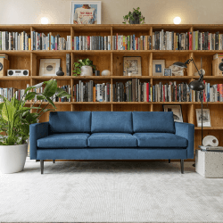 Image showing the Model 01 3 Seater Velvet Sofa, Teal product.