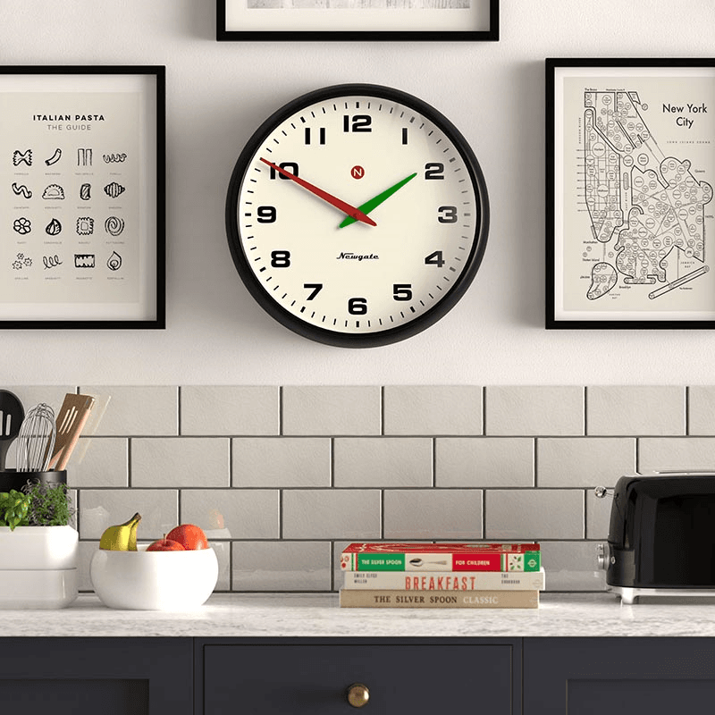 Superstore Wall Clock, 40cm, Black