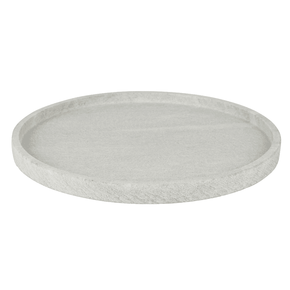 Round Marble Board, D28cm, White
