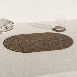 Image showing the Dash Set of 4 Placemats, W30 x L40cm, Black product.