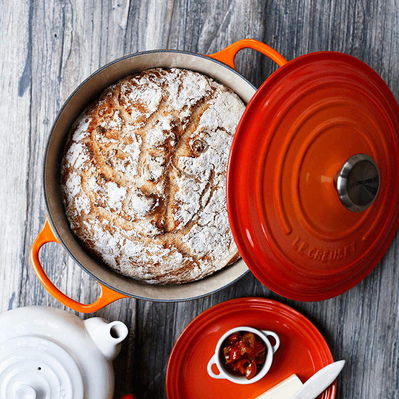 Signature Cast Iron Round casserole, 30cm - 8.1 litre, Volcanic