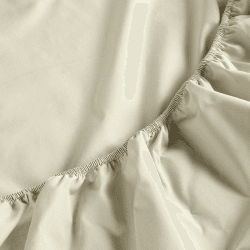 Image showing the 200TC Organic Fitted Sheet, Double, Hazelnut product.