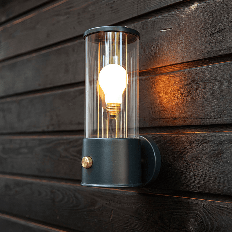 The Muse Farrow & Ball Wall Light, Hackles Black