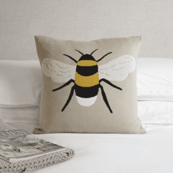 Image showing the Bees Cushion, L50 x W50cm, Multi product.