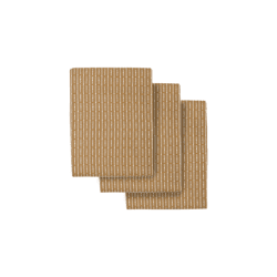 Image showing the Piqué Set of 3 Kitchen Cloths, 18 x 35cm, Khaki Stone product.