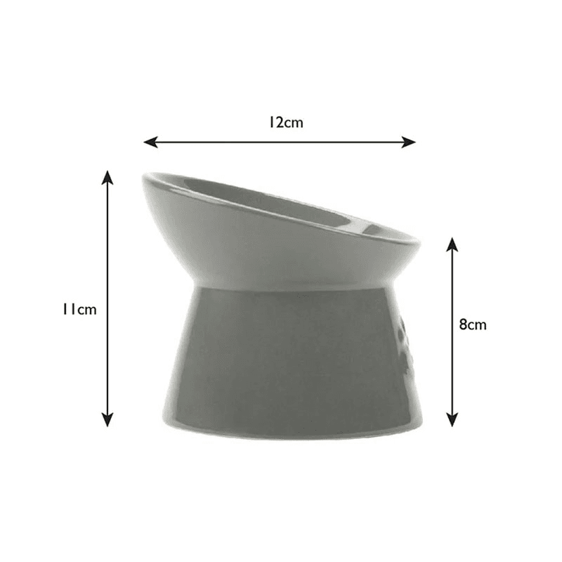 Classic Cat Bowl, D12cm, Grey
