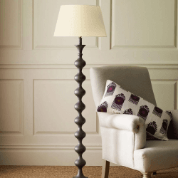 Image showing the Fortuna Floor lamp - base only, W18 x D18 x H109cm, Metal Lamp product.