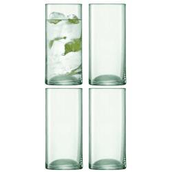 Image showing the Canopy Set of 4 highball glasses, 350ml, clear product.