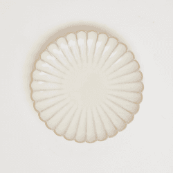 Image showing the Scallop Shell Set of 4 Bread Plates, D16cm, Oat product.