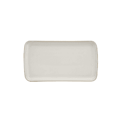 Image showing the Natural Canvas Small rectangular platter, 26 x 14.5 x 2.5cm product.