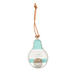 Image showing the Fat Ball Bird Feeder, Pear, White/Blue product.