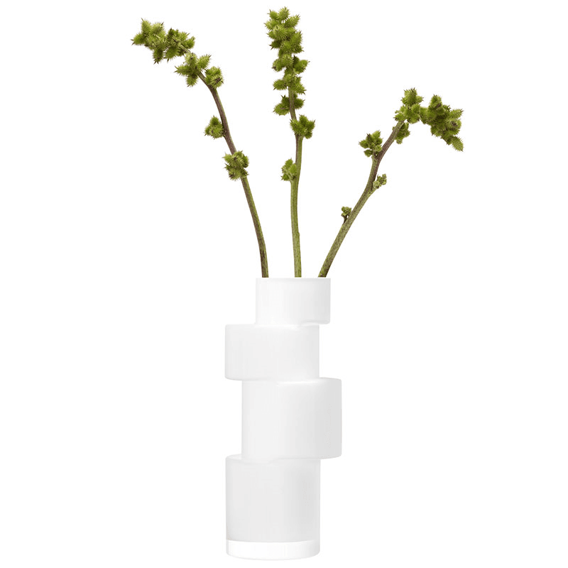 Tier Vase, H35cm, Chalk White