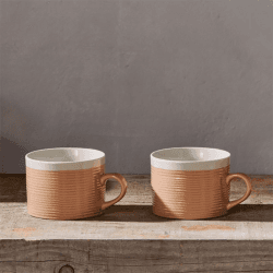 Image showing the Kai Set of 2 Mugs, 350ml, Terracotta product.