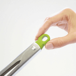 Image showing the Elevate Tongs, 30.48cm, Grey/Green product.