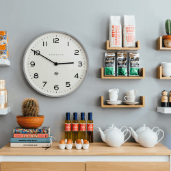 Image showing the Echo Number One Wall clock, Dia53cm, Posh Grey product.