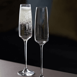 Image showing the Mr & Mrs Elevate Set of Two Flutes, 170ml, Clear product.