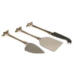 Image showing the Bee Set of 3 cheese knives, Gold product.