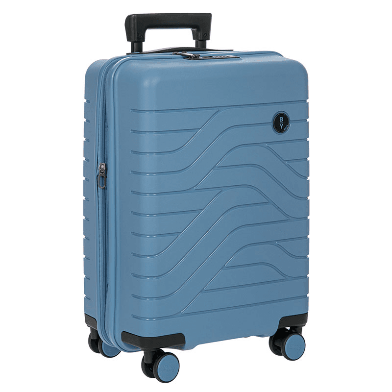 Ulisse Expandable Carry-on Suitcase, H55cm x L37 x W23cm, Grey Blue