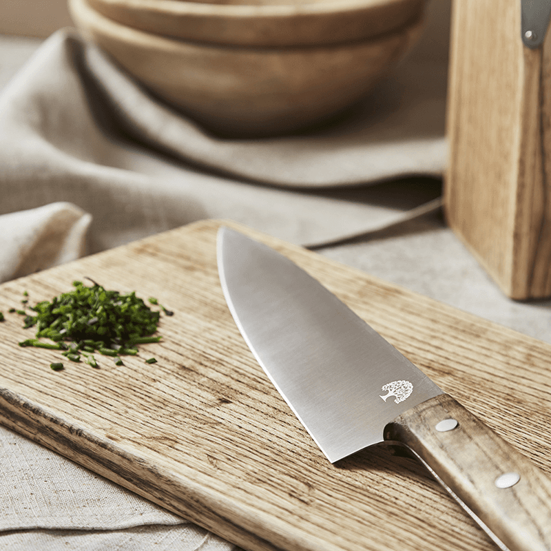 Hoxton Vintage 5 Piece Knife Block Set, Ash