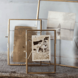 Image showing the Danta Frame, 5 x 7", Antique Brass product.
