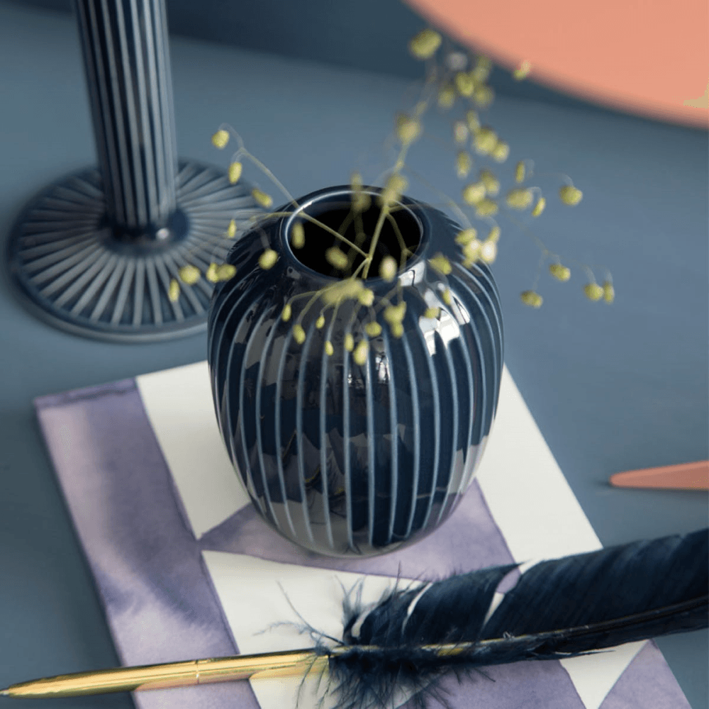 Hammershøi Vase, Medium, Indigo