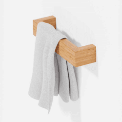 Image showing the Hand Towel Rail, L28cm, Bamboo product.