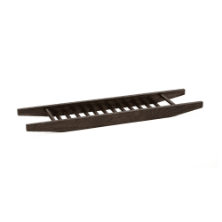 Image showing the Studio Bath bridge, H5 x W75 x D18cm, Dark Brown product.