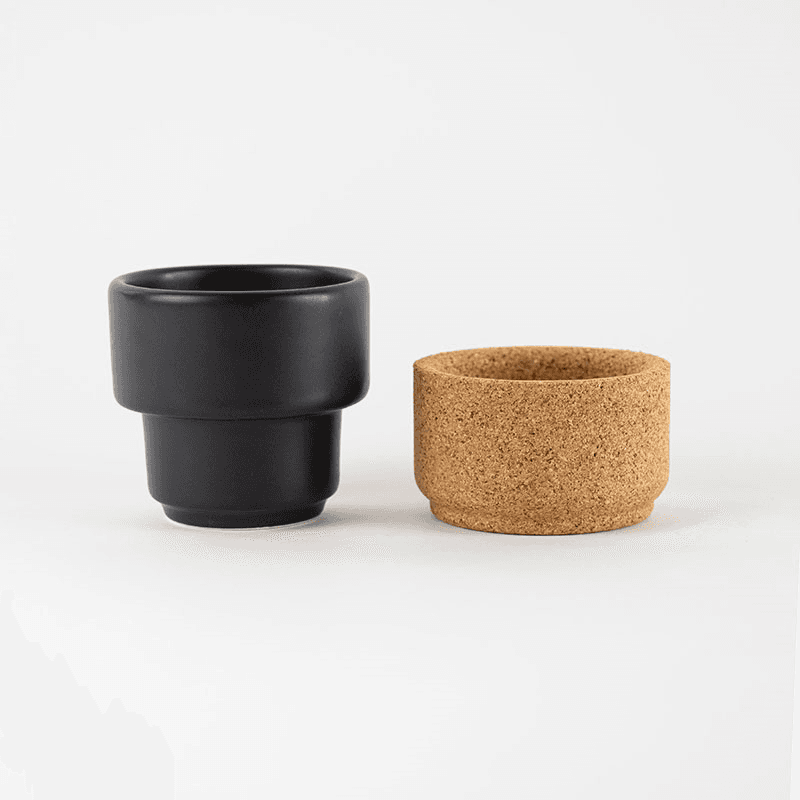 Eco Tea Set for Two, Matt Black