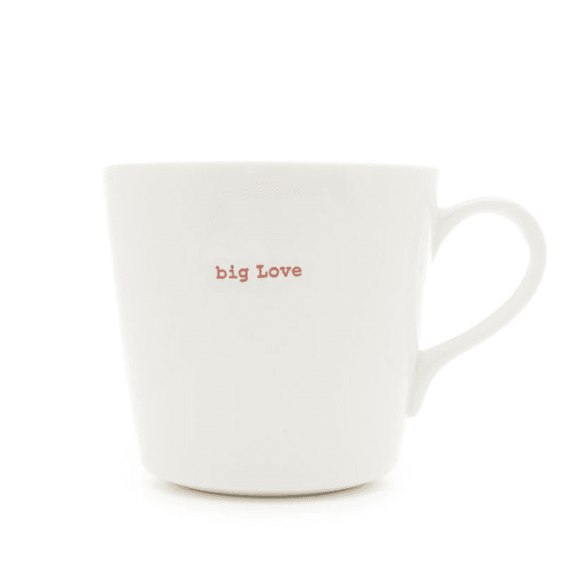 Big Love' Large Bucket Mug, 500ml, Red