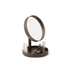 Image showing the Look Magnify Mirror, Walnut product.