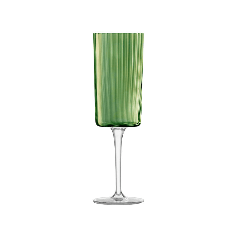Gems Set of 4 Champagne Flutes, 210ml, Jade